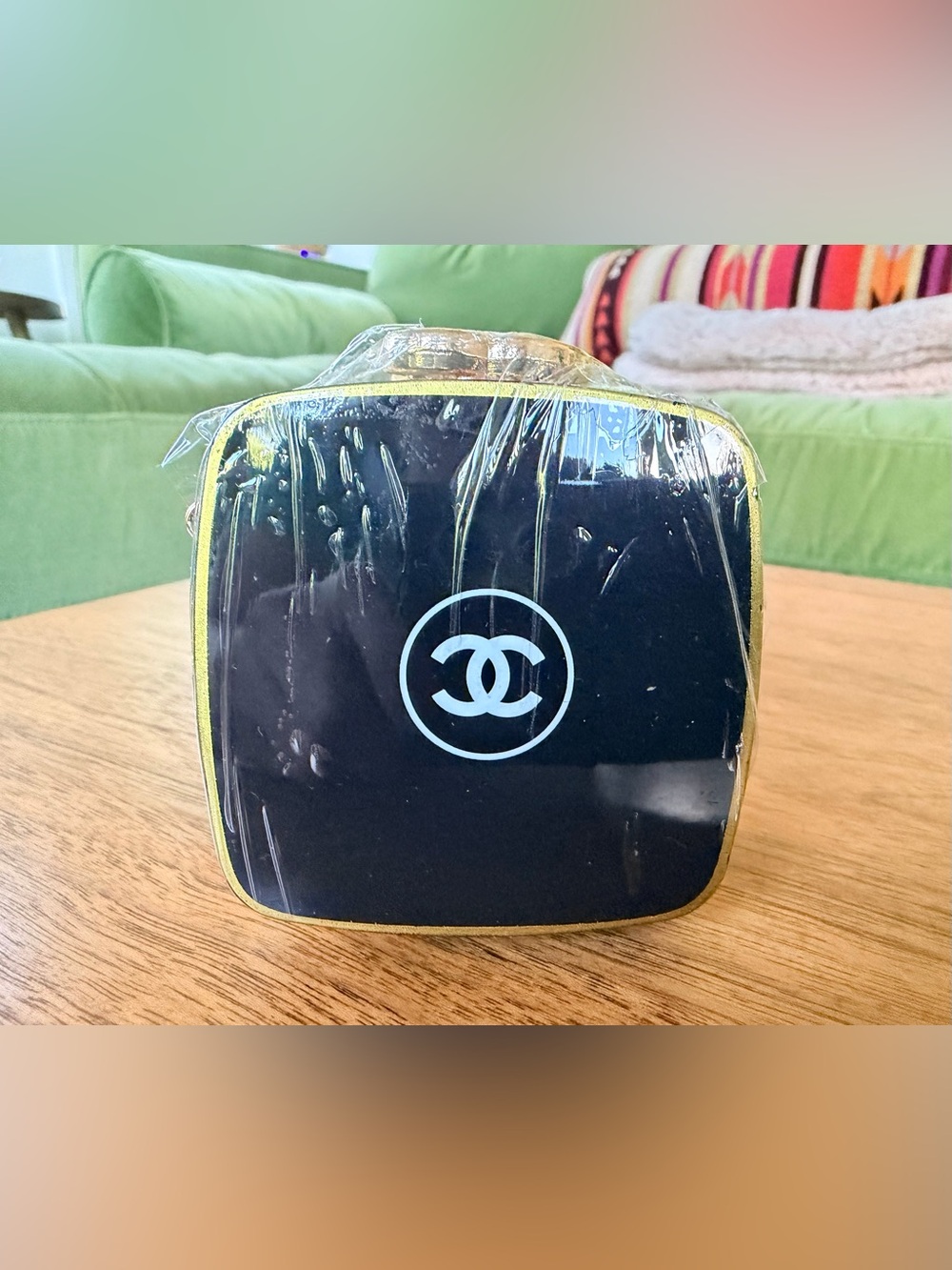 BRAND NEW Black Chanel Mini Beauty Box Coin Purse w Chain Link Strap (Removable) - Picture 4 of 11